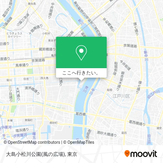 大島小松川公園(風の広場)地図