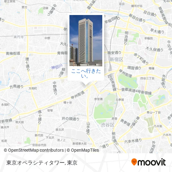 東京オペラシティタワー地図