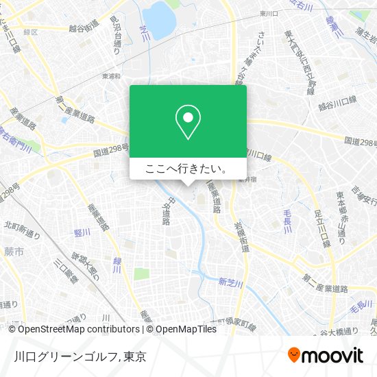 川口グリーンゴルフ地図