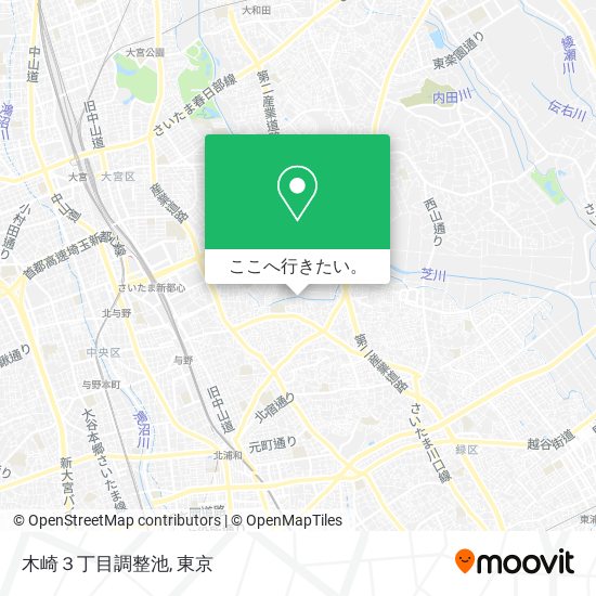 木崎３丁目調整池地図