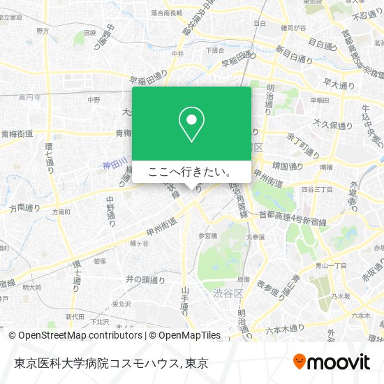 東京医科大学病院コスモハウス地図