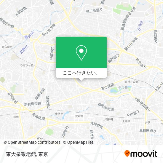 東大泉敬老館地図