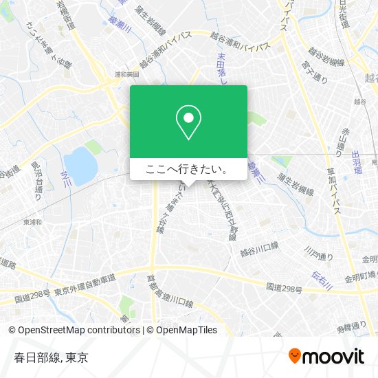 春日部線地図