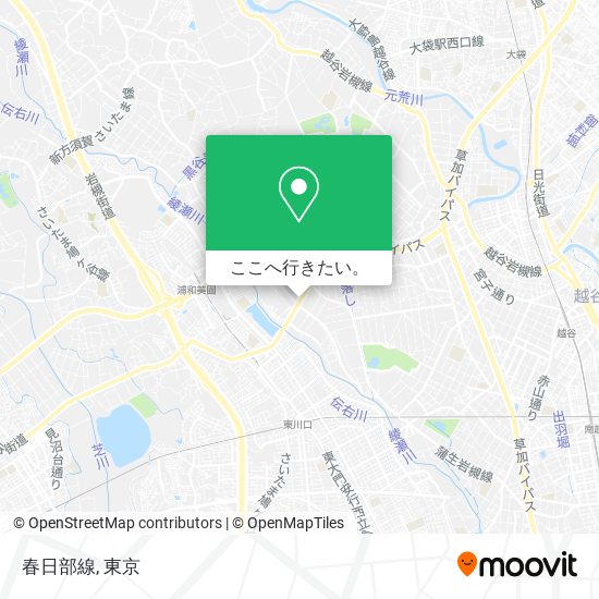 春日部線地図