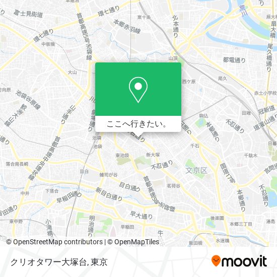 クリオタワー大塚台地図