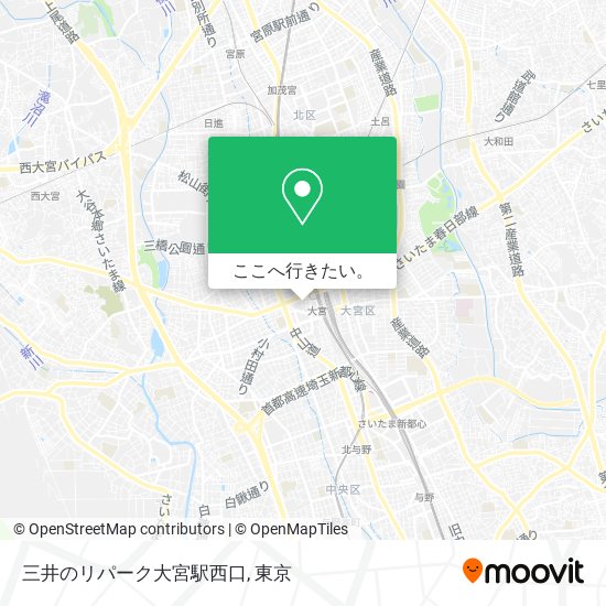 三井のリパーク大宮駅西口地図