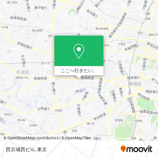 西京城西ビル地図