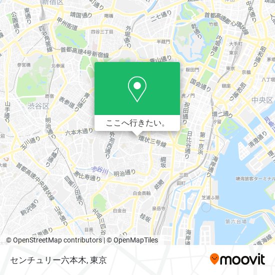 センチュリー六本木地図