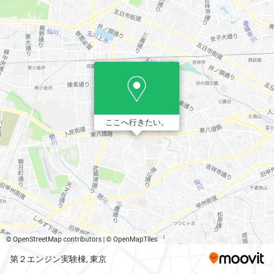 第２エンジン実験棟地図