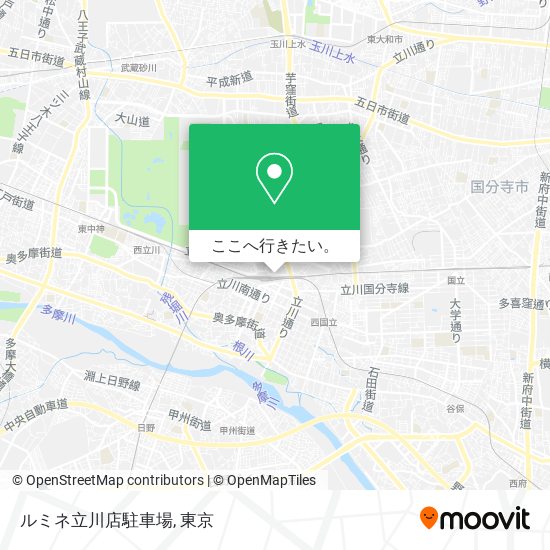 ルミネ立川店駐車場地図