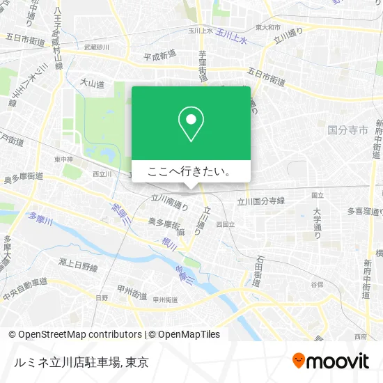 ルミネ立川店駐車場地図
