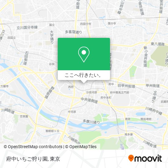 府中いちご狩り園地図