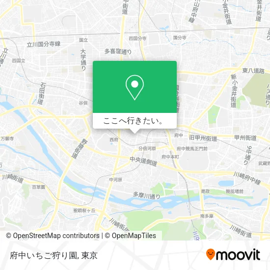 府中いちご狩り園地図