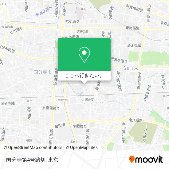 国分寺第4号踏切地図