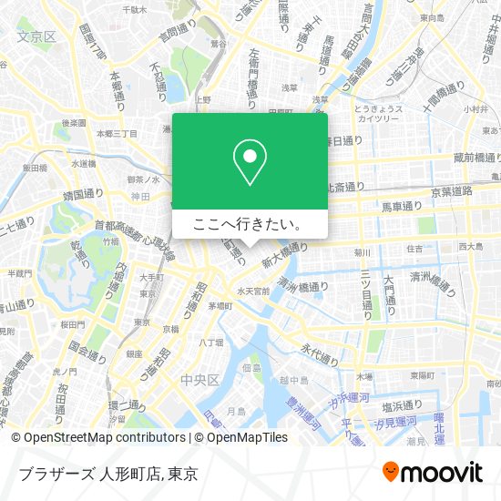 ブラザーズ 人形町店地図