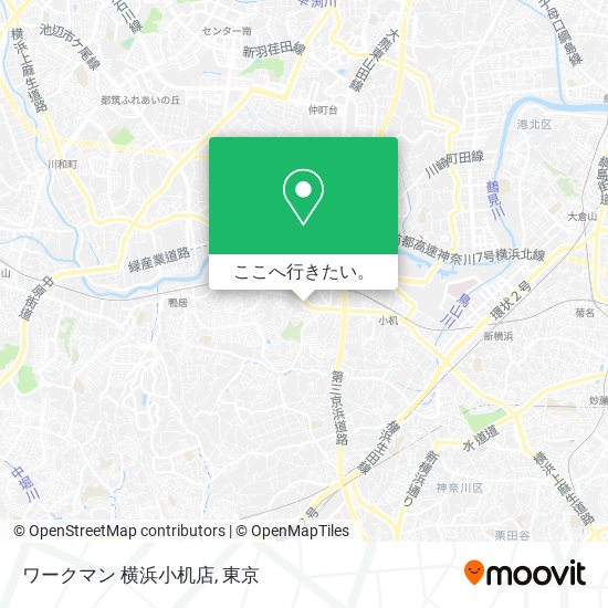 ワークマン 横浜小机店地図