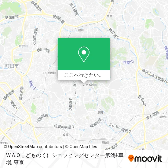 W.A.Oこどものくにショッピングセンター第2駐車場地図