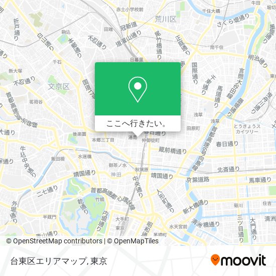 台東区エリアマップ地図