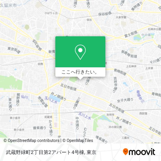 武蔵野緑町2丁目第2アパート4号棟地図