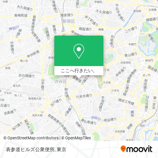 表参道ヒルズ公衆便所地図