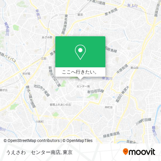 うえさわ　センター南店地図