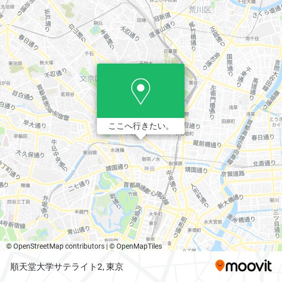 順天堂大学サテライト2地図