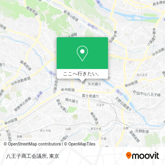 八王子商工会議所地図