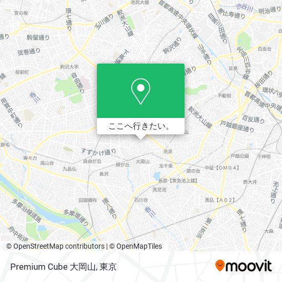 Premium Cube 大岡山地図
