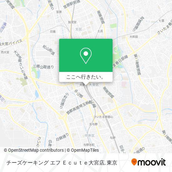 チーズケーキング エフ Ｅｃｕｔｅ大宮店地図