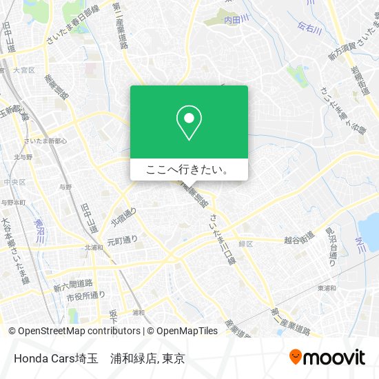 Honda Cars埼玉　浦和緑店地図
