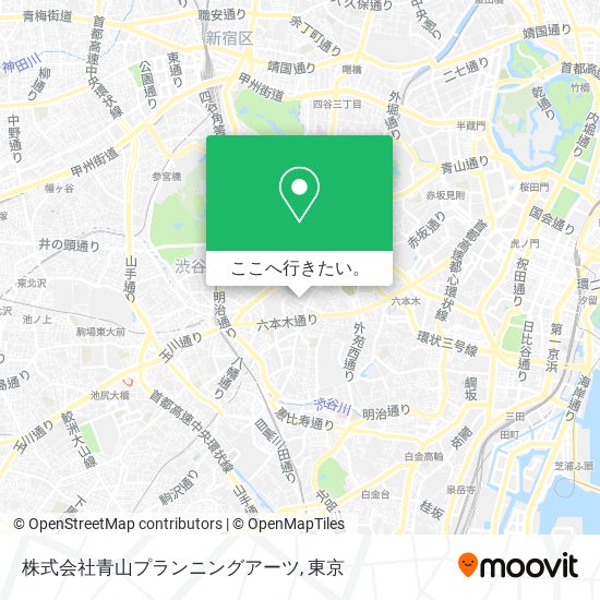 株式会社青山プランニングアーツ地図