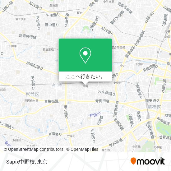 Sapix中野校地図