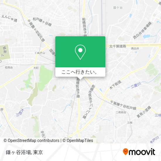 鎌ヶ谷浴場地図