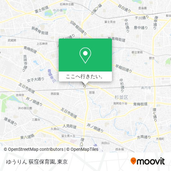 ゆうりん 荻窪保育園地図