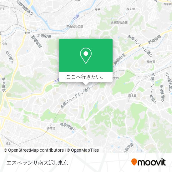 エスペランサ南大沢Ⅰ地図