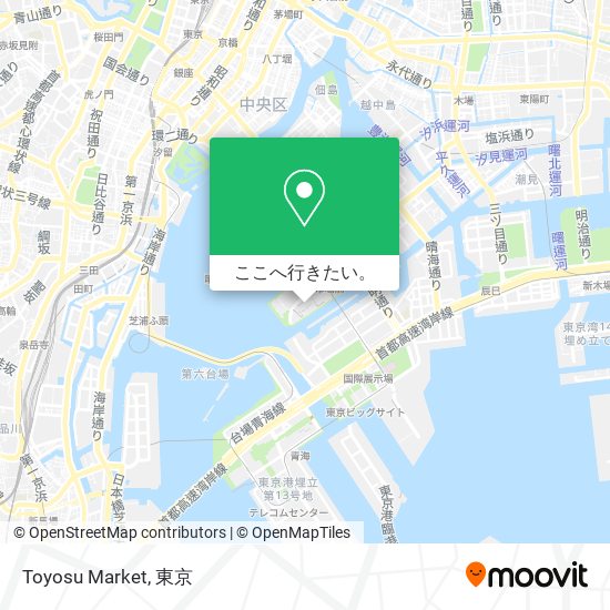 Toyosu Market地図
