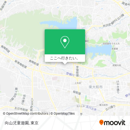 向山児童遊園地図