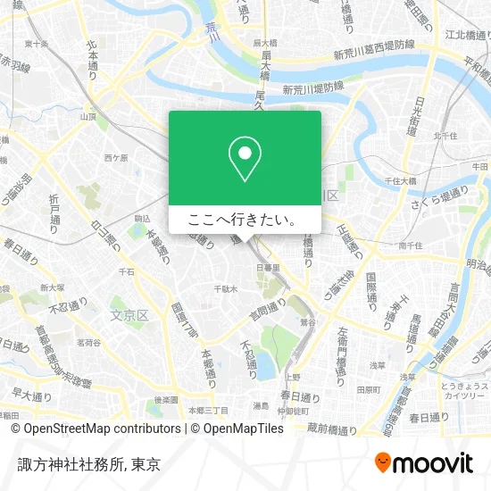 諏方神社社務所地図