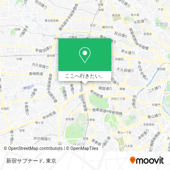 新宿サブナード地図