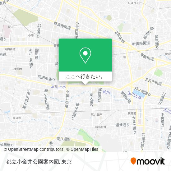 都立小金井公園案内図地図