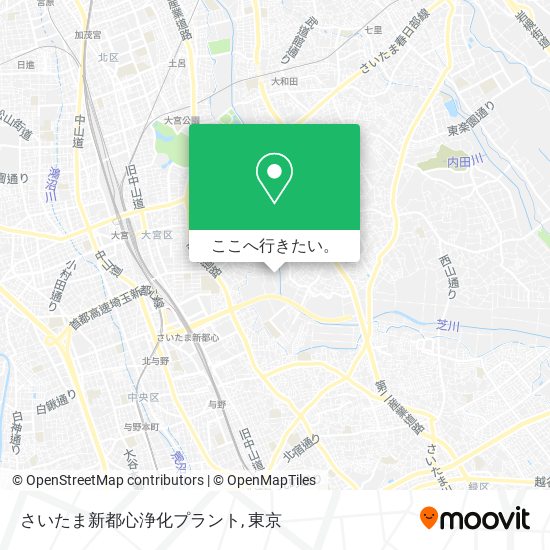 さいたま新都心浄化プラント地図