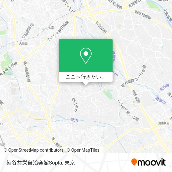 染谷共栄自治会館Sopla地図