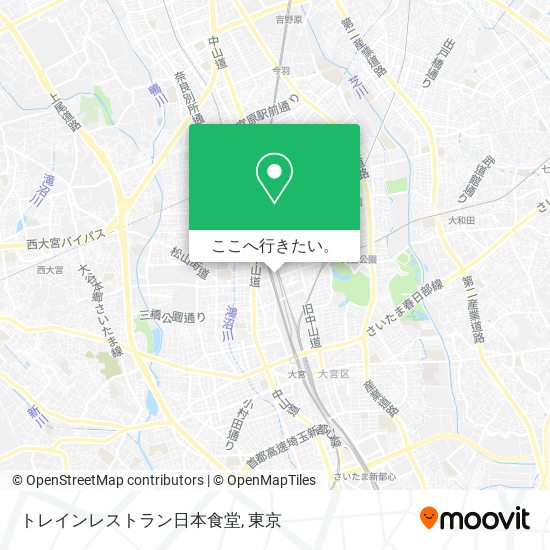 トレインレストラン日本食堂地図