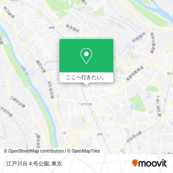 江戸川台４号公園地図