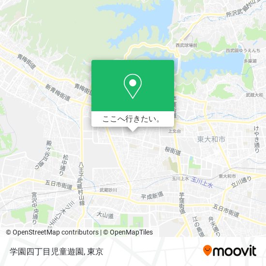 学園四丁目児童遊園地図