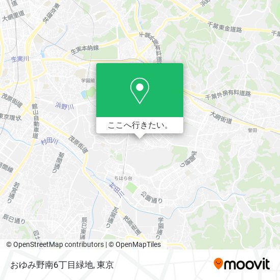 おゆみ野南6丁目緑地地図