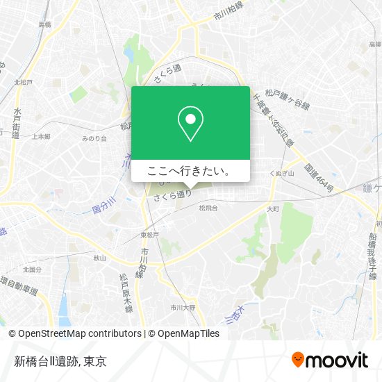 新橋台Ⅱ遺跡地図