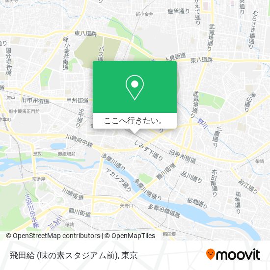 飛田給 (味の素スタジアム前)地図
