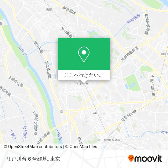 江戸川台６号緑地地図