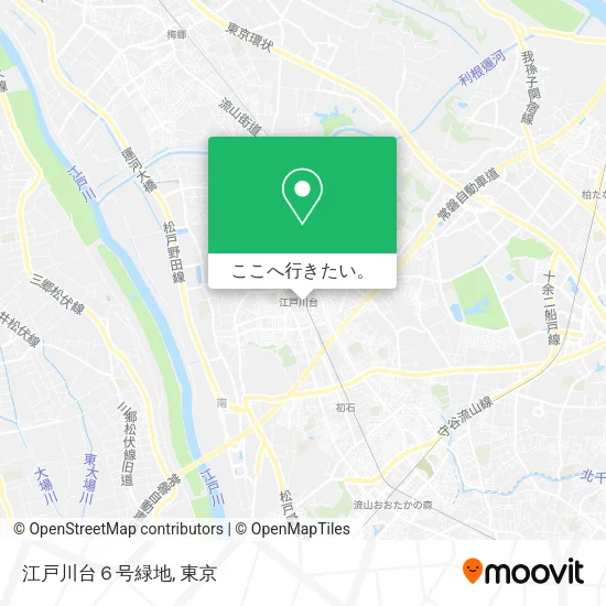 江戸川台６号緑地地図
